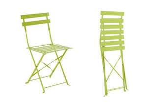 Chaise de jardin métal pliante Camargue Verte