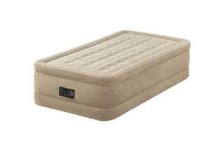 Matelas gonflable électrique Ultra Plush Fiber Tech 1 place - Intex