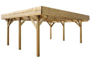 Carport EVOLUTION 2 voitures JARDIPOLYS - 30,8m² Carport EVOLUTION 2 voitures JARDIPOLYS - 30,8m²
