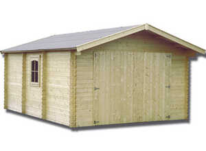 Garage bois 44 mm - 21,23 m²