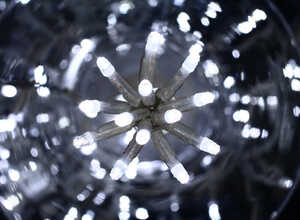 Guirlande Noël intérieur 50 LEDS Clignotante 2.50 m Blanc