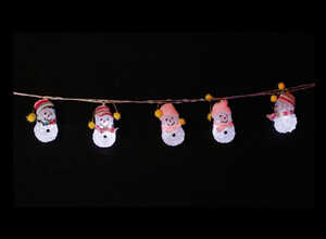 Guirlande de Noël intérieure Bonhommes de neige