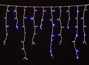 Guirlande lumineuse extérieur LED Rideau 5.90 m Bleu
