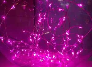 Guirlande lumineuse intérieur Micro 200 LED 10 m Rose
