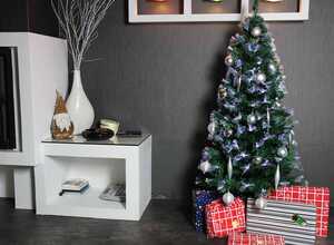 Sapin de Noel artificiel bouquet blanc - 120 cm