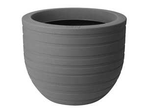 Pot de fleur rond Allure Ribbon Ø 40 x 31 cm - Argile