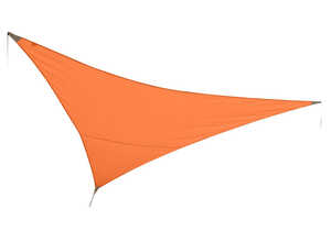 Voile d'ombrage triangulaire 3 x 3 x 3 m - Mandarine
