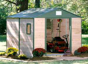 Abri jardin bois Cèdre - 11.38 m² - 3.07 x 3.71 x 2.33 m - 12 mm