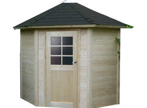 Abri jardin bois Nancy - 5.25 m² - 3.45 x 2.44 x 2.68 m - 28 mm Abri jardin bois Nancy - 5.25 m² - 3.45 x 2.44 x 2.68 m - 28 mm