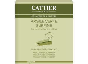 Argile verte surfine Cattier en pot de 1 kg