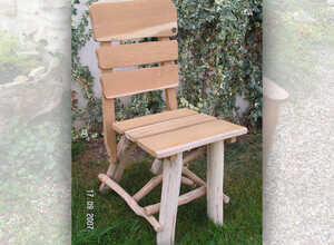 Chaise jardin - Bois naturel - Lot de 2