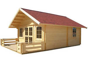 Chalet jardin bois Lillevilla 221 - 28.50 m² - 5,00 x 5,70 x 3.72 m - 45 mm Chalet jardin bois Lillevilla 221 - 28.50 m² - 5,00 x 5,70 x 3.72 m - 45 mm