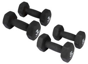 CRIVIT Lot de 2 haltères de 3 kg ou 5 kg