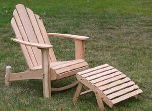 Fauteuil Western - Bois lasuré