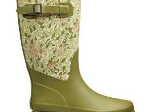Honeysuckle fabric feel rubber boot size 7/41 - PEREL
