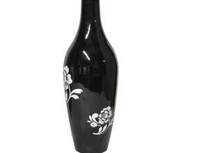 Objet de décoration - Vase noir avec fleurs - 40 cm Objet de décoration - Vase noir avec fleurs - 40 cm