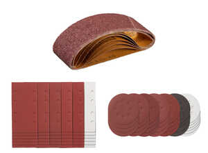 PARKSIDE® Set de feuilles abrasives pour ponceuse à bande vibrante ou excentrique