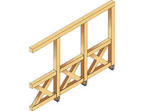 Pergola - Paroi latérale - H.200cm - Pour 400cm de profondeur Pergola - Paroi latérale - H.200cm - Pour 400cm de profondeur