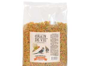 Pâtée élevage tropicale pour oiseaux Grain de Vie - 1kg Pâtée élevage tropicale pour oiseaux Grain de Vie - 1kg