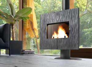 Poêle à bois en fonte Gaya Ardoise - Anthracite
