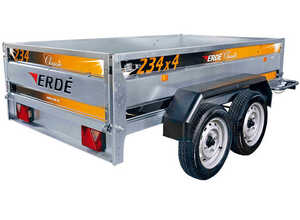 Remorque utilitaire 234x4 - 231 x 135 x 45 cm Remorque utilitaire 234x4 - 231 x 135 x 45 cm