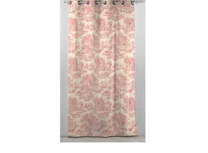 Rideau en coton - Rouge Rideau en coton - Rouge