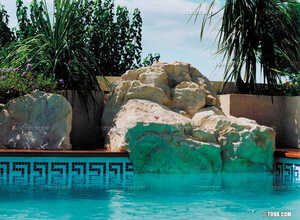 Rocher décoratif Cascade Jouvence - Couleur blanc crème Rocher décoratif Cascade Jouvence - Couleur blanc crème