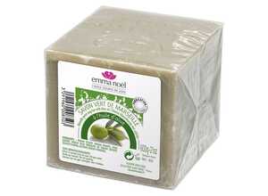 Savon vert sous cellophane bio en format de 600 g