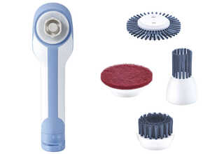 SILVERCREST® Brosse de nettoyage électrique SRB 6 B1, avec 4 embouts SILVERCREST® Brosse de nettoyage électrique SRB 6 B1, avec 4 embouts