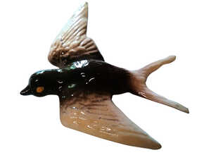 Statue de jardin hirondelle L 17 cm Statue de jardin hirondelle L 17 cm