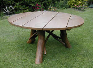 Table de jardin - diamètre : 100 cm Table de jardin - diamètre : 100 cm