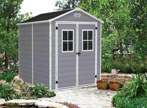 Abri de jardin Résine Premium 86 Gris - 4,4 m² - KETER