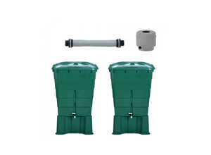 Kit 2 cuves 300 L rectangulaires vertes - GARANTIA Kit 2 cuves 300 L rectangulaires vertes - GARANTIA