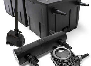 Kit de Filtration 90000l UVC 36W 80W Pompe éco Fontaine - WILTEC Kit de Filtration 90000l UVC 36W 80W Pompe éco Fontaine - WILTEC