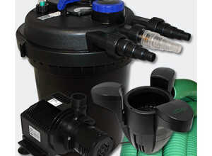 Kit de Filtration à Pression 6000l UVC 11W Pompe Ecumeur 30 Tuyau - WILTEC Kit de Filtration à Pression 6000l UVC 11W Pompe Ecumeur 30 Tuyau - WILTEC