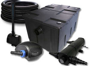 Kit de filtration bassin 60000l 18W UVC 40W éco Pompe Tuyau Fontaine - WILTEC Kit de filtration bassin 60000l 18W UVC 40W éco Pompe Tuyau Fontaine - WILTEC