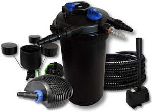 Kit filtration bassin 30000l 18W UVC 40W Pompe Tuyau Skimmer Fontaine - WILTEC Kit filtration bassin 30000l 18W UVC 40W Pompe Tuyau Skimmer Fontaine - WILTEC