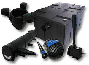 Kit de Filtration Filtre 60000l UVC 72W Pompe éco Fontaine - WILTEC Kit de Filtration Filtre 60000l UVC 72W Pompe éco Fontaine - WILTEC
