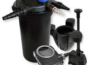 Kit de Filtration à pression 30000l Pompe Fontaine Ecumeur - WILTEC Kit de Filtration à pression 30000l Pompe Fontaine Ecumeur - WILTEC