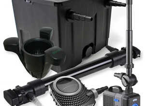 Kit filtration bassin 12000l 72W UVC NEO10000 80W Pompe Fontaine Skimmer - WILTEC Kit filtration bassin 12000l 72W UVC NEO10000 80W Pompe Fontaine Skimmer - WILTEC