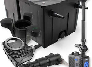 Kit filtration de bassin 60000l 18W UVC NEO7000 50W Fontaine Skimmer - WILTEC Kit filtration de bassin 60000l 18W UVC NEO7000 50W Fontaine Skimmer - WILTEC
