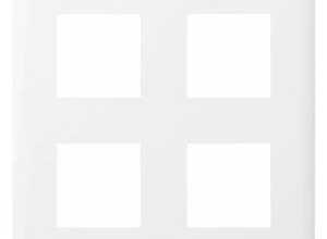 LEGRAND - Plaque 2x2x2 modules blanc - Mosaïc - 078838