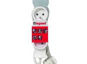LEGRAND - Rallonge multiprise cordon 1,5 m 3G 1mm² 3x2P+T sans interrupteur - 050051