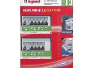 LEGRAND - Tableau électrique pré-câblé Drivia essentiel 2 rangées pour T3 - 093056