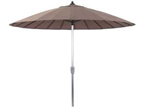 Parasol jardin droit Alu Lili - Style Japonais - Ø2.7m - Taupe Parasol jardin droit Alu Lili - Style Japonais - Ø2.7m - Taupe