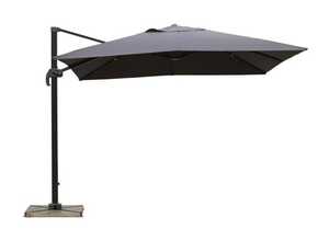 Parasol déporté 3x3 gris UPF 50+ - ZUN - DELORM Parasol déporté 3x3 gris UPF 50+ - ZUN - DELORM