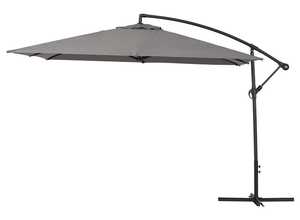 Parasol jardin déporté Alu Ilios 3 - Carré - 3 x3 m - Gris Parasol jardin déporté Alu Ilios 3 - Carré - 3 x3 m - Gris