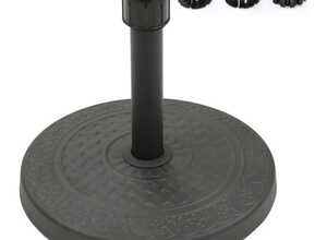 Pied de parasol 13kg en ciment noir - L 40 x l 40 x H 27 - MA MAISON MES TENDANCES