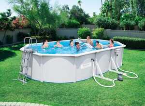 Piscine acier ovale Steel Wall Pool - 6.10 x 3.60 x 1.20 m