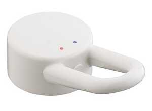 Poignée Hansgrohe Axor Uno pour mitigeur bain/douche, blanc 13690450